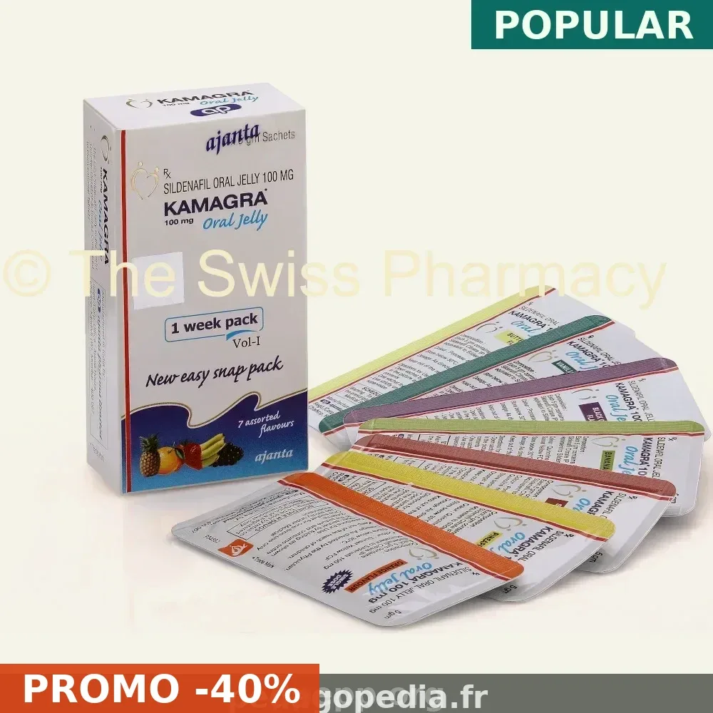 Réservez Kamagra Oral Jelly 100mg (Sildenafil) à Marseille — seulement 2,01€